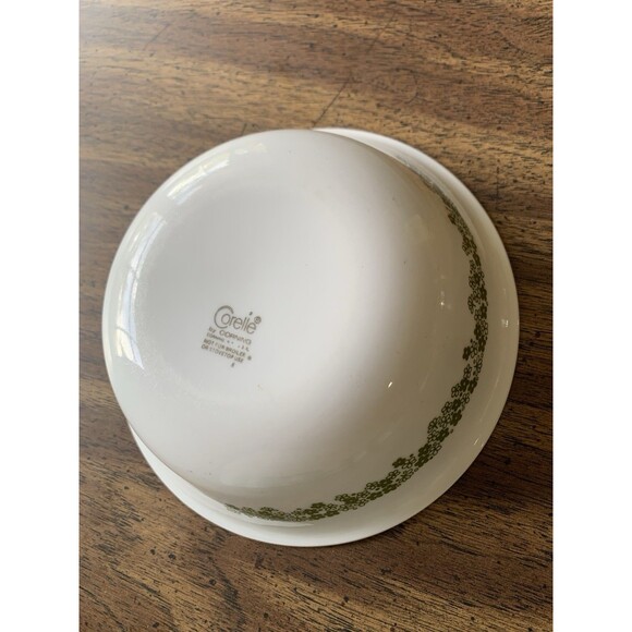 Corelle Spring Blossom Cereal Bowl 6.25 in Crazy Daisy Green White Cereal Soup - Picture 6 of 7